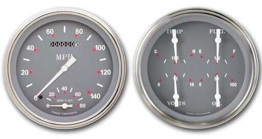 Silver Grey Series​ 4 5/8" Ultimate Speedometer & Quad