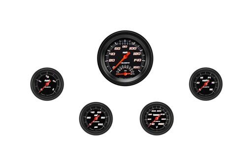 Velocity Black​ 5 mätarset Ultimate Speedometer