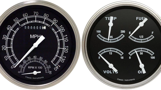 Traditional Series 4 5/8" Ultimate Speedometer & Quad