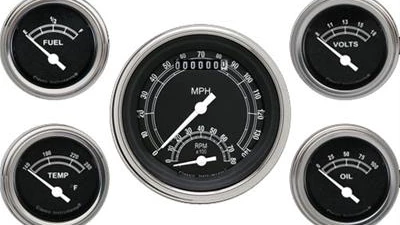 Traditional 3 3/8" Ultimate Speedo, 2 1/8" 4 Mätare