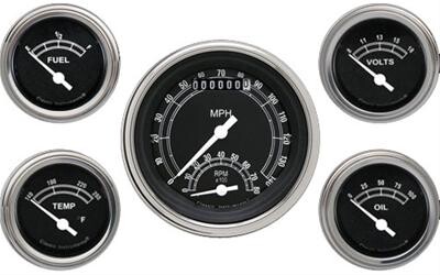 Traditional Series 3 3/8" Ultimate Speedometer, 2 1/8" Bränsle, olja, temp, volt