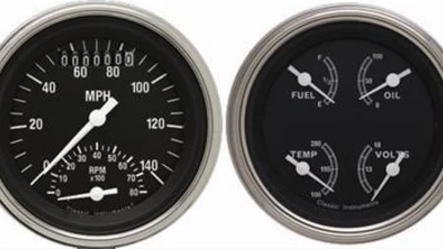 Traditional Series 3 3/8" Ultimate Speedometer & Quad