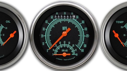 G-Stock Series 3 3/8" Ultimate Speedometer & 2 Duals